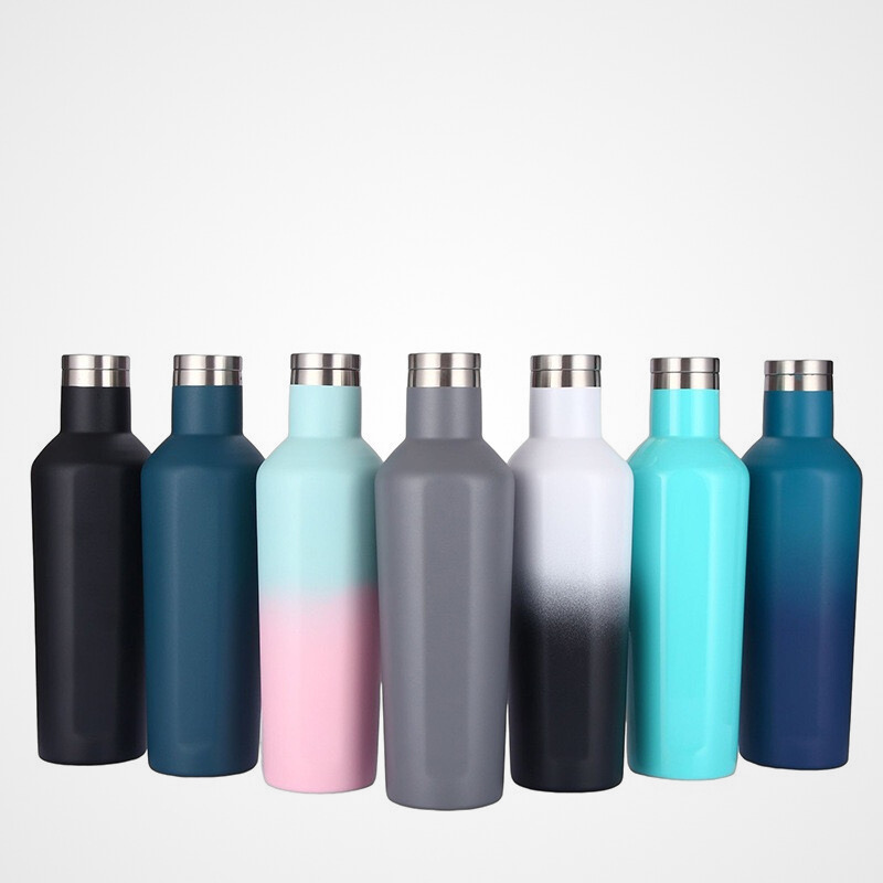 Stainless Steel Portable 500ml Vacuum Insulation Cup Outdoor Water Bottle