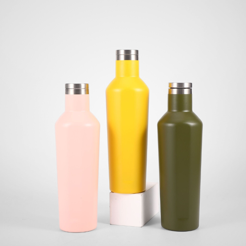 Stainless Steel Portable 500ml Vacuum Insulation Cup Outdoor Water Bottle