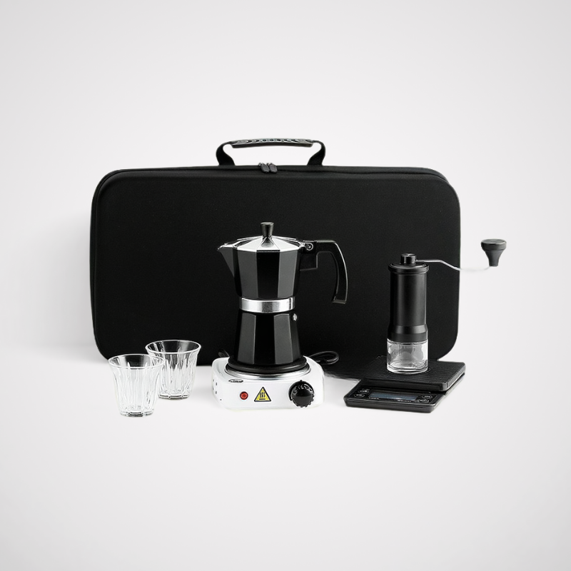 Portable Electric Moka Pot Espresso Set