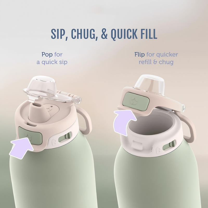 Macron Stainless Steel Thermos Water Bottle