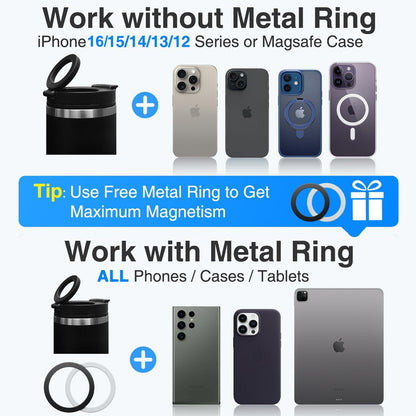 Magnetic Phone Holder Travel Tumbler