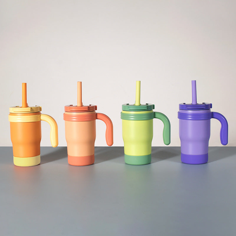 14oz Kids Insulated Tumbler with Handle & Straws · BPA FREE