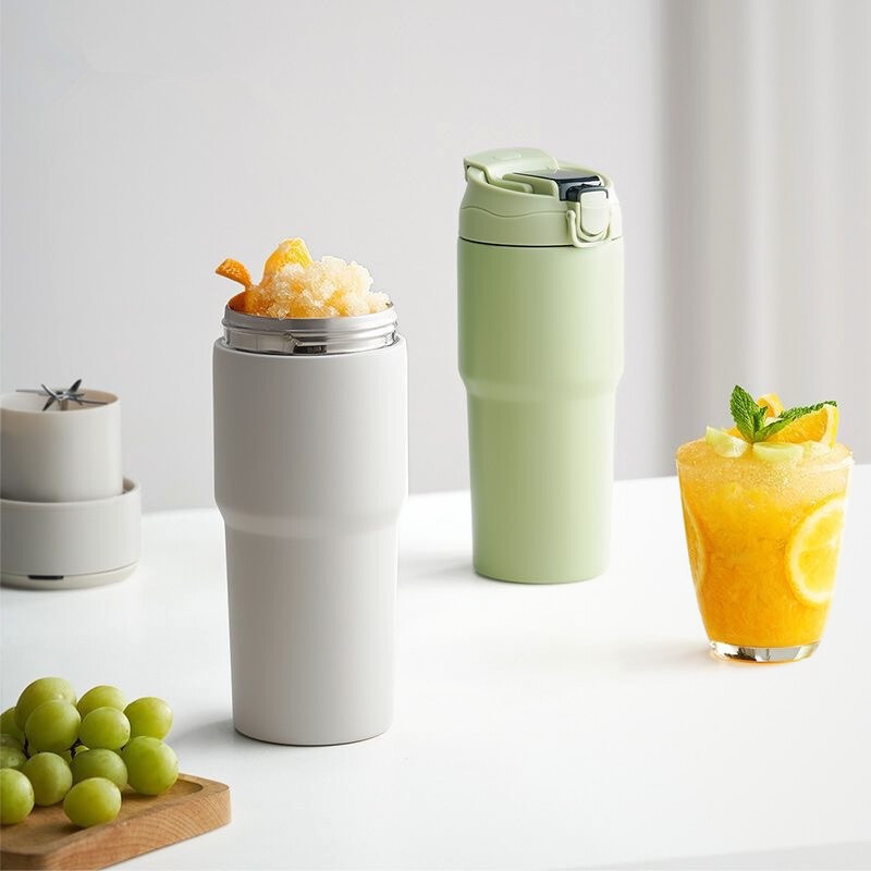 New stainless steel juice cup, convenient multi-functional outdoor thermal insulation juice cup