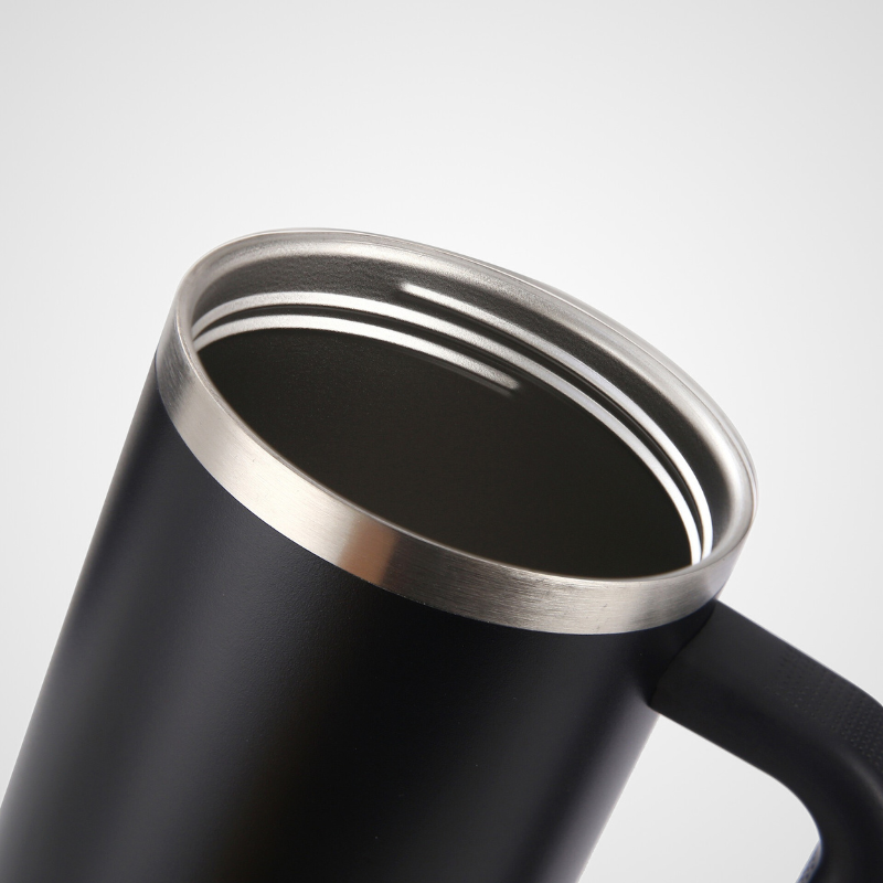 Stainless Steel 40oz Tumbler With Handle & Flip Straw Lid