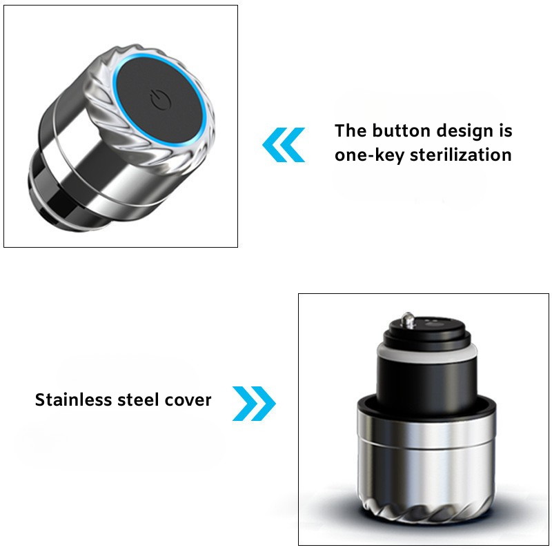 New Style Stainless Steel Insulated Smart Vacuum Thermos UV Light Water Bottle