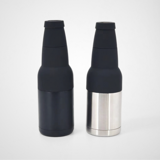 Stainless Steel Vacuum Insulated Can Cooler With Beer Opener Drink
