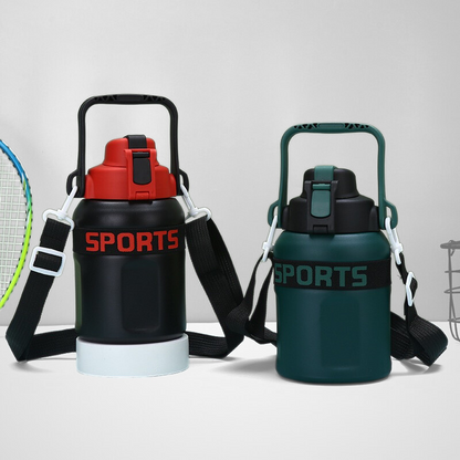 Large Capacity Stainless Steel Water Bottle Sports with Handle