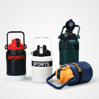 Large Capacity Stainless Steel Water Bottle Sports with Handle