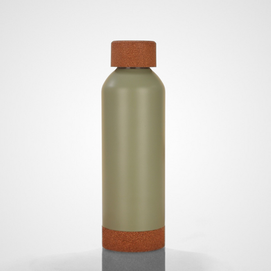 Bamboo wooden bottom bamboo cover outdoor sports kettle with plastic handle portable water cup